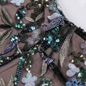 Custom Colorblock Embroidery Dress Manufacturer