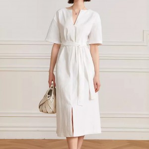 Custom Elegant Ladies Midi Simple Dresses Factory