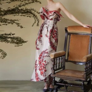 Custom Embossed Printed Party Evening Dresses Manufacturer