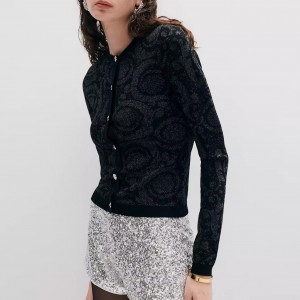 Custom Embroidered Knit Cardigan Factory