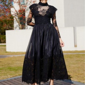 Custom Lace Elegant Long Evening Party Dress Skirt