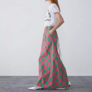 Custom Long Skirt Polka Dot Manufacturer
