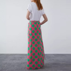 Custom Long Skirt Polka Dot Manufacturer