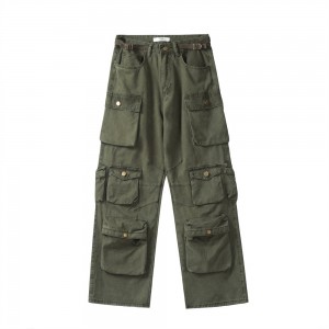 Custom Pocket Overalls Outdoor Oem Pants Production