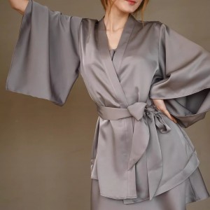 Custom Silk Satin Robe Pajamas Manufacturer