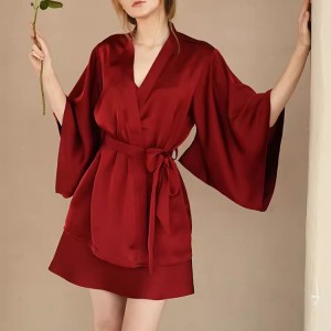 Custom Silk Satin Robe Pajamas Manufacturer