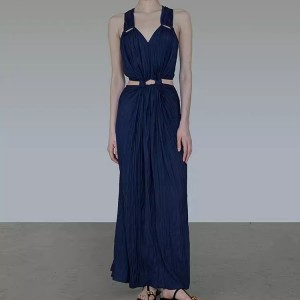 Custom Waistless Design Elegant Long Dress Factory