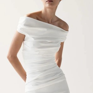 Custom White Elegant Wedding Sexy Dresses Manufacturer
