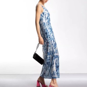 Customised Blue Sequins Cami Dress Printed Manufacturer