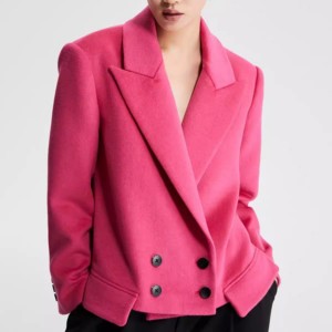 Customised Rose Wool Short Top Tweed Suit Manufacturer