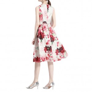 Design Printed Elegant Dresses Women Summer Manufacturer