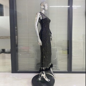 Diamond Feather Bandage Dress Manufacturer