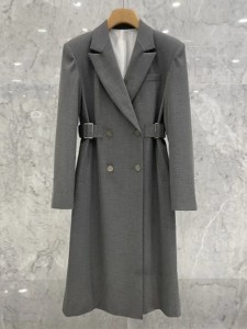 Double Breasted Loose Blazers Ladies Coat Manufacturer