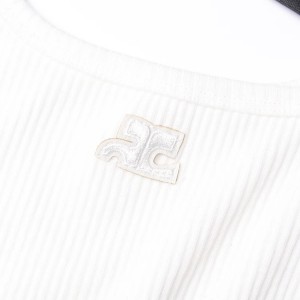 Embroidered Custom Logo Cotton Camisole Vest