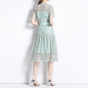 Embroidered Lace Midi Dress Manufacturer