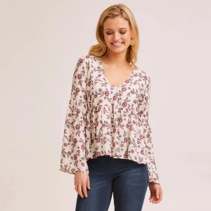 Floral Print Maternity Top For Ladies