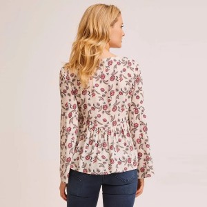 Floral Print Maternity Top For Ladies