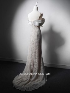 Lace Bow Evening Dress Manufacturer
