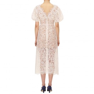 Lace Elegant Midi Casual Dress Manufacturer