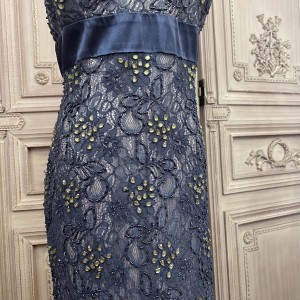 Lace Hand Beaded Best Elegant Dress Ladies Exporter