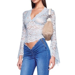 Lace Top See Through Tee Manufacturer