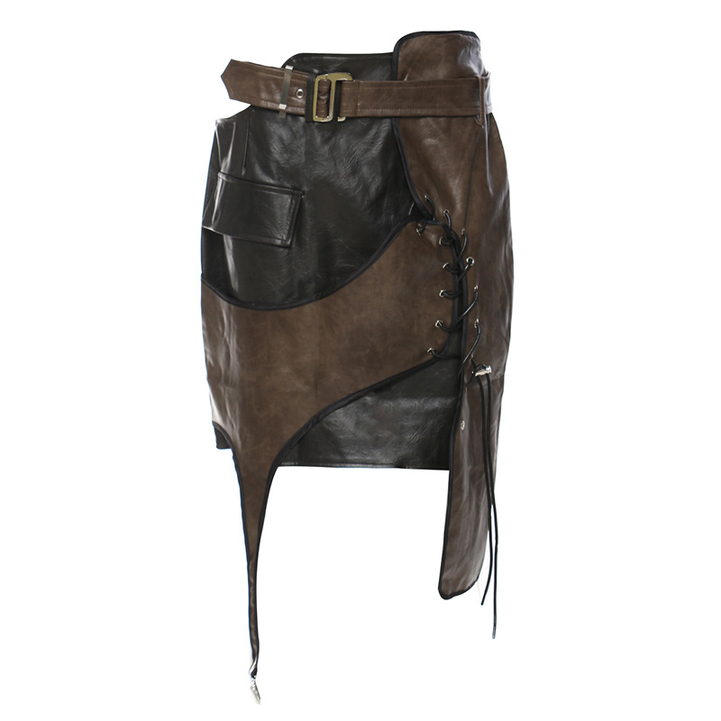 Leather Design Custom Plus Size Skirt