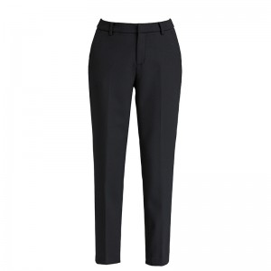 Navy Office Work High Waist Suit Trousers Woman