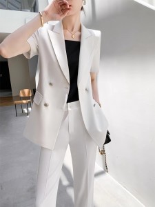 Custom White ODM Women Suits Blazer Quotes