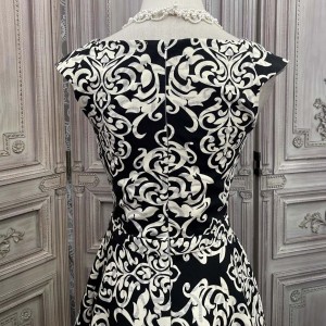 Printed Beaded Mini Ladies Dress Jacket Design Companies