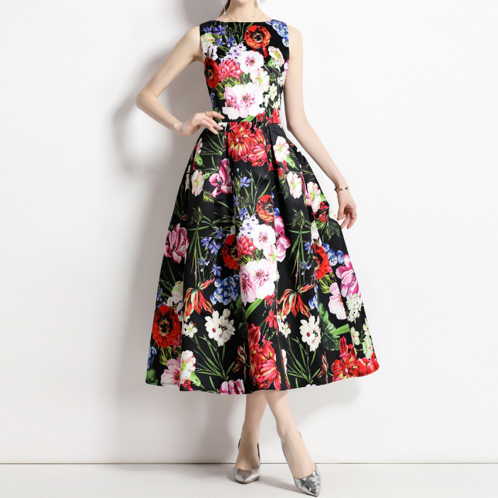 Printed Casual Elegant Dress Manufacturer