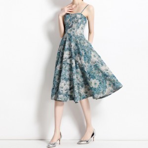 Printed Casual Elegant Halter Design Dress Manufacturer
