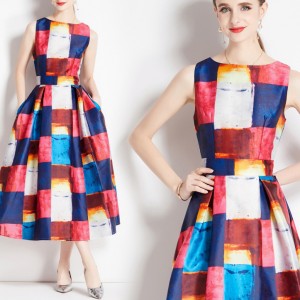 Printed Midi Dresses Manufacturer Woman