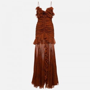 Silk Chiffon Long Elegant Dresses Manufacturer