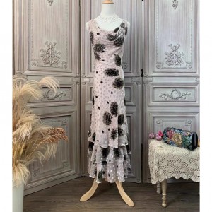Silk Printing China Plus Size Dresses Exporter