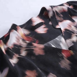 Printed Long Sleeve Rayon Blouse For Ladies