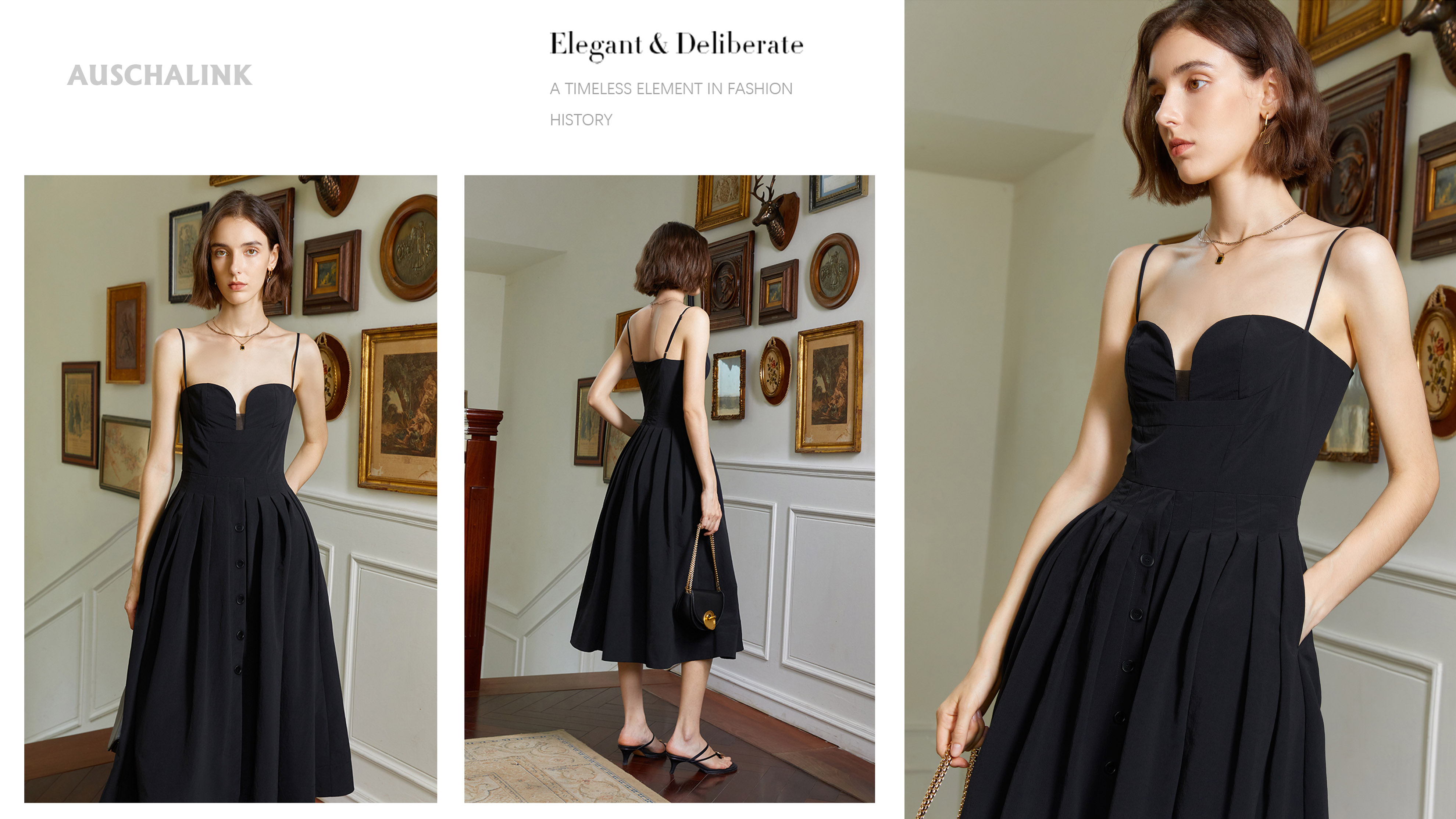 Suspender Little Black Dress Woman Products | Auschalink
