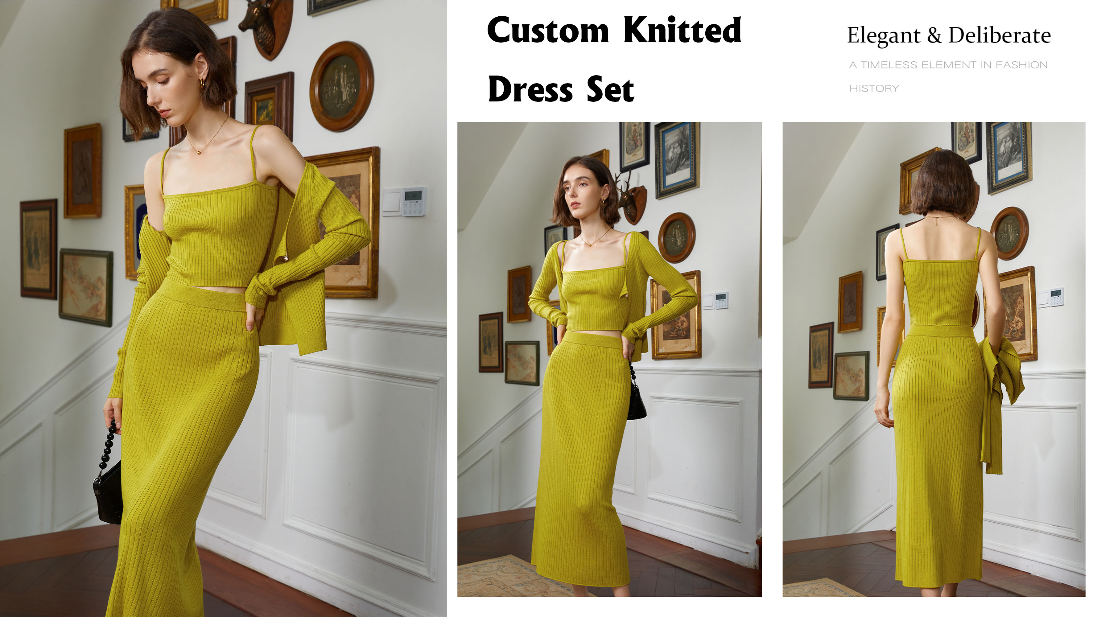 Quality Custom Knitted Dress Set Manufacturer