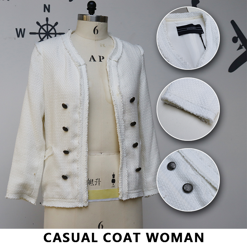The new mini fragrance style women's round neck coat for autumn/winter 2022