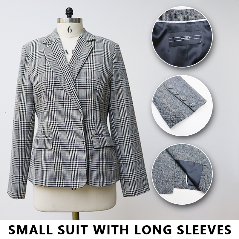 Plaid jacket Fall/Winter slim suit jacket Casual trend suit