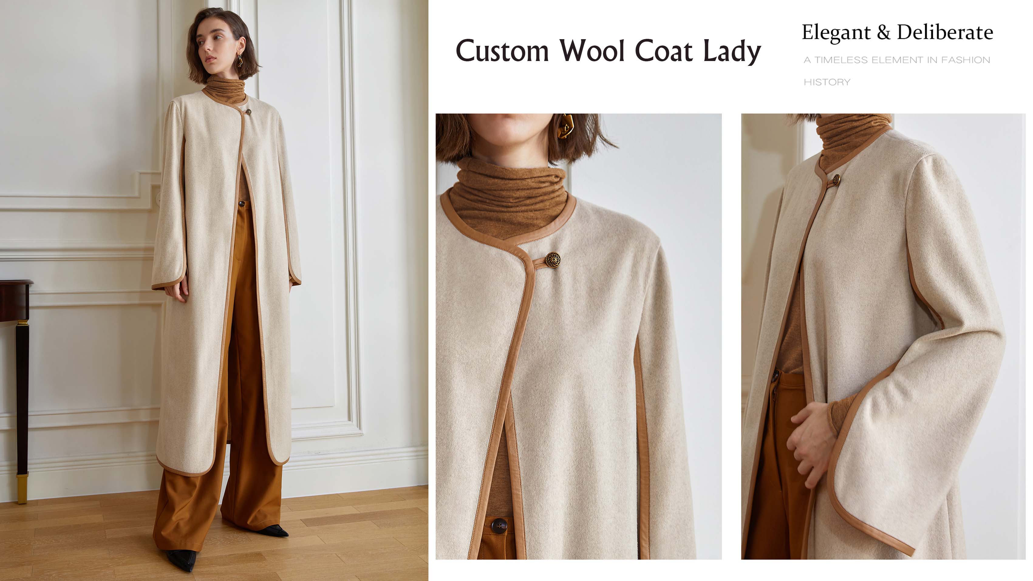 Custom Wool Coat Lady