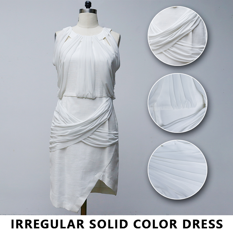 An elegant white dress