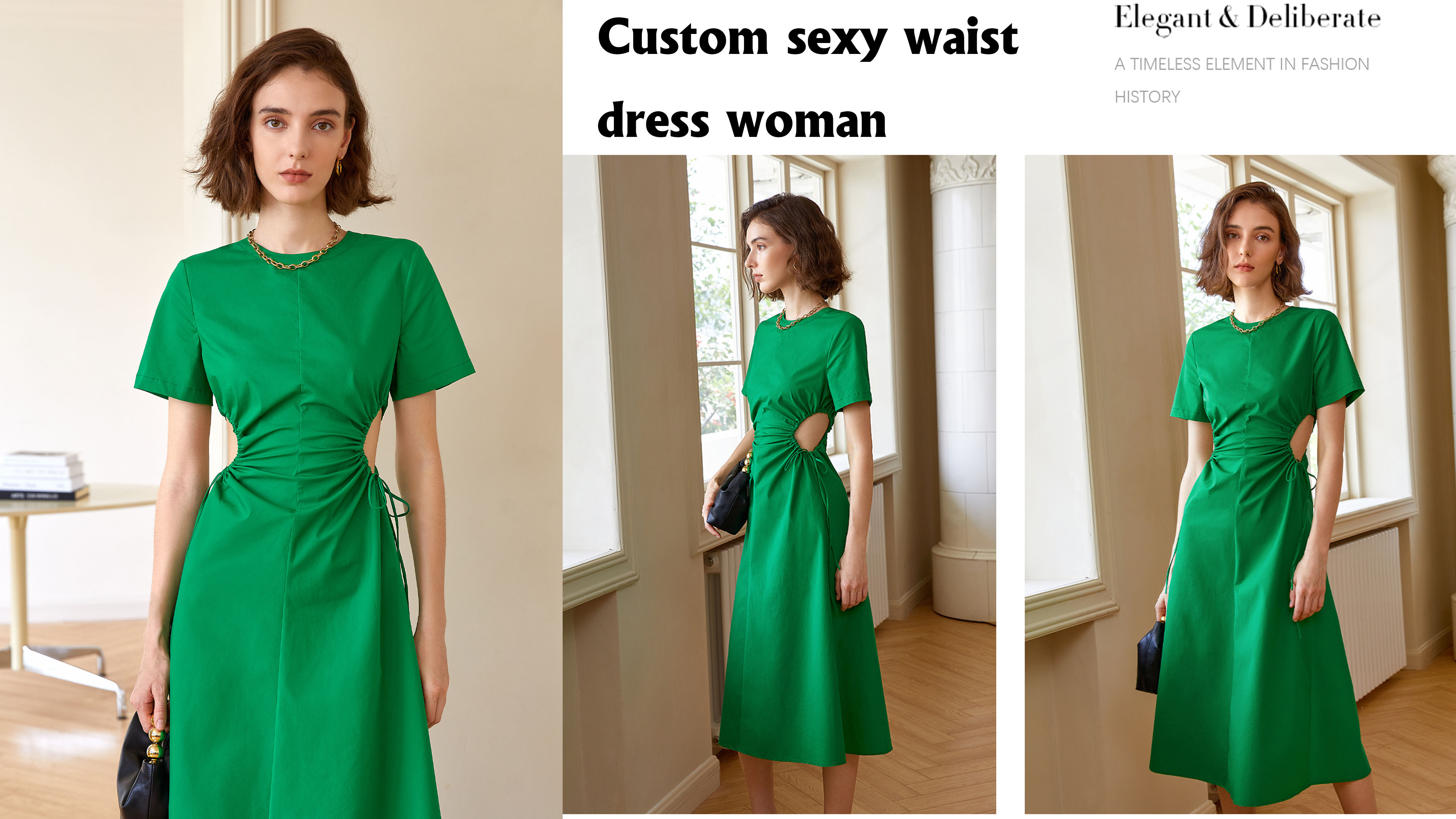 Custom Sexy Cut Out Dress Woman