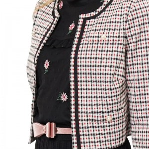 Plaid Printed Jackets Are Elegant For Women