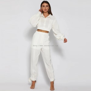 Sports Cotton White Jacket And Trousers