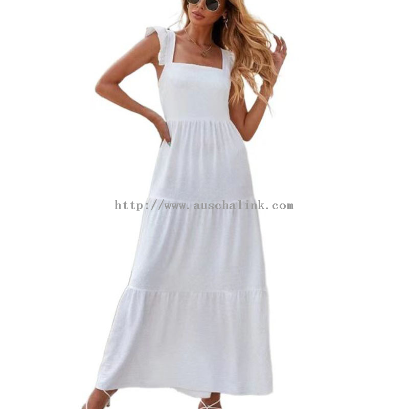 White Cami Cotton Plus Size Maxi Dress