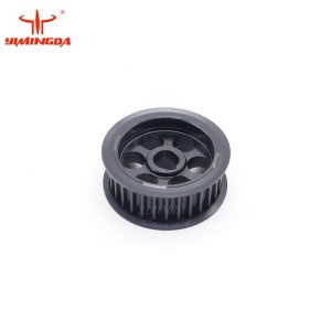 2022 High quality Vector Ix9 Cutter Parts - Black Pulley Gear 128048 Vector Cutter Spare Parts For Garment Automatic Cutter Machine – Yimingda