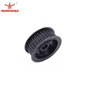 Black Pulley Gear 128048 Vector Cutter Spare Parts For Garment Automatic Cutter Machine