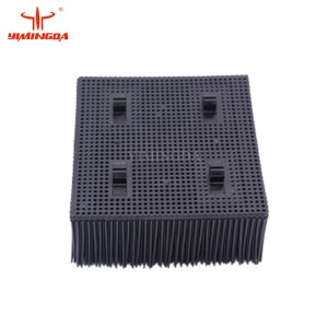 92911001 Poly PP Bristle Blocks Square Foot 1.6” Black Plastic Brushes For GT7250 XLC7000