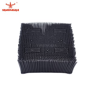 92911001 Poly PP Bristle Blocks Square Foot 1.6” Black Plastic Brushes For GT7250 XLC7000