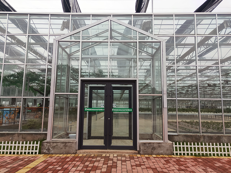 Soilless Glass Venlo Greenhouse With Internal And External Shading System-PMV008